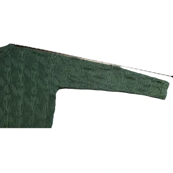 Rare Coogi Basics Authentic Mens Green Cotton Knit Sweater Size Large